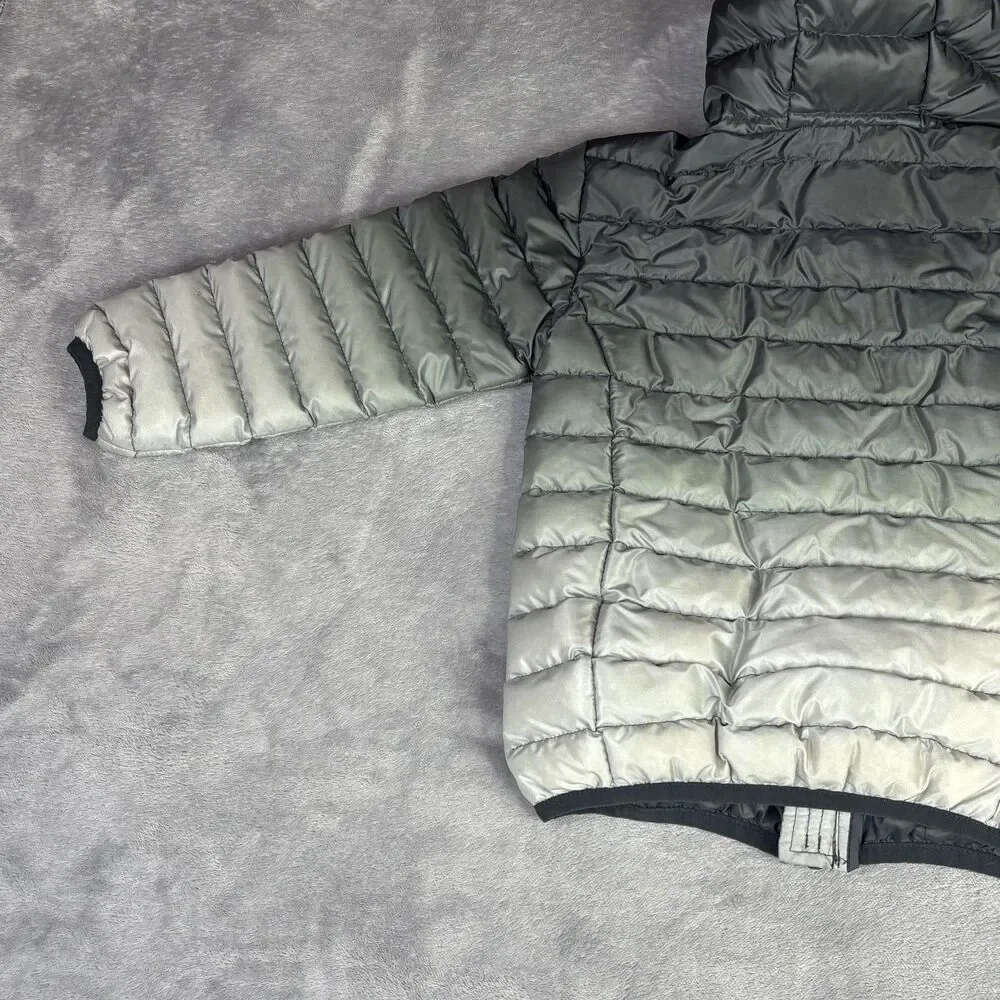 Eddie Bauer Jacket Unisex Kids 4 Gray Puffer Hooded Down Insulated‎ Winter